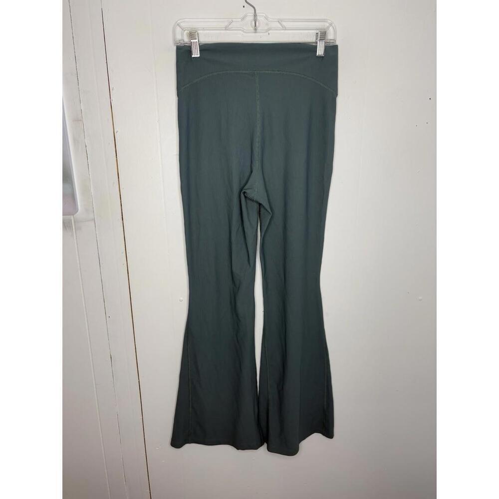 Old Navy Pants Womens Medium Extra High Rise Super Flare Go Dry Ribbed Pull ON